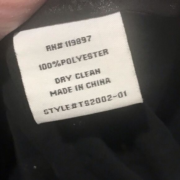 Abbeline Size small women’s black with gold design V-neck blouse - Picture 9 of 11